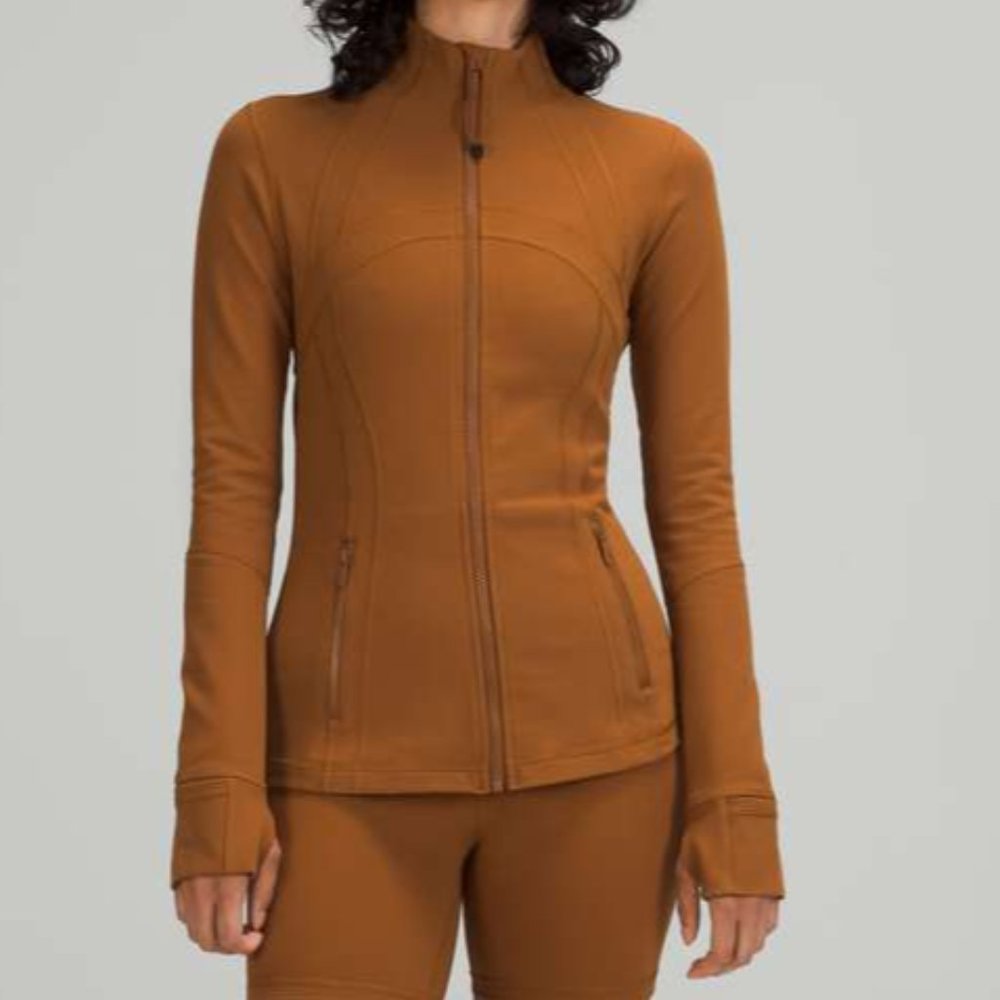 LULULEMON DEFINE JACKET IN COPPER BROWN SIZE 0